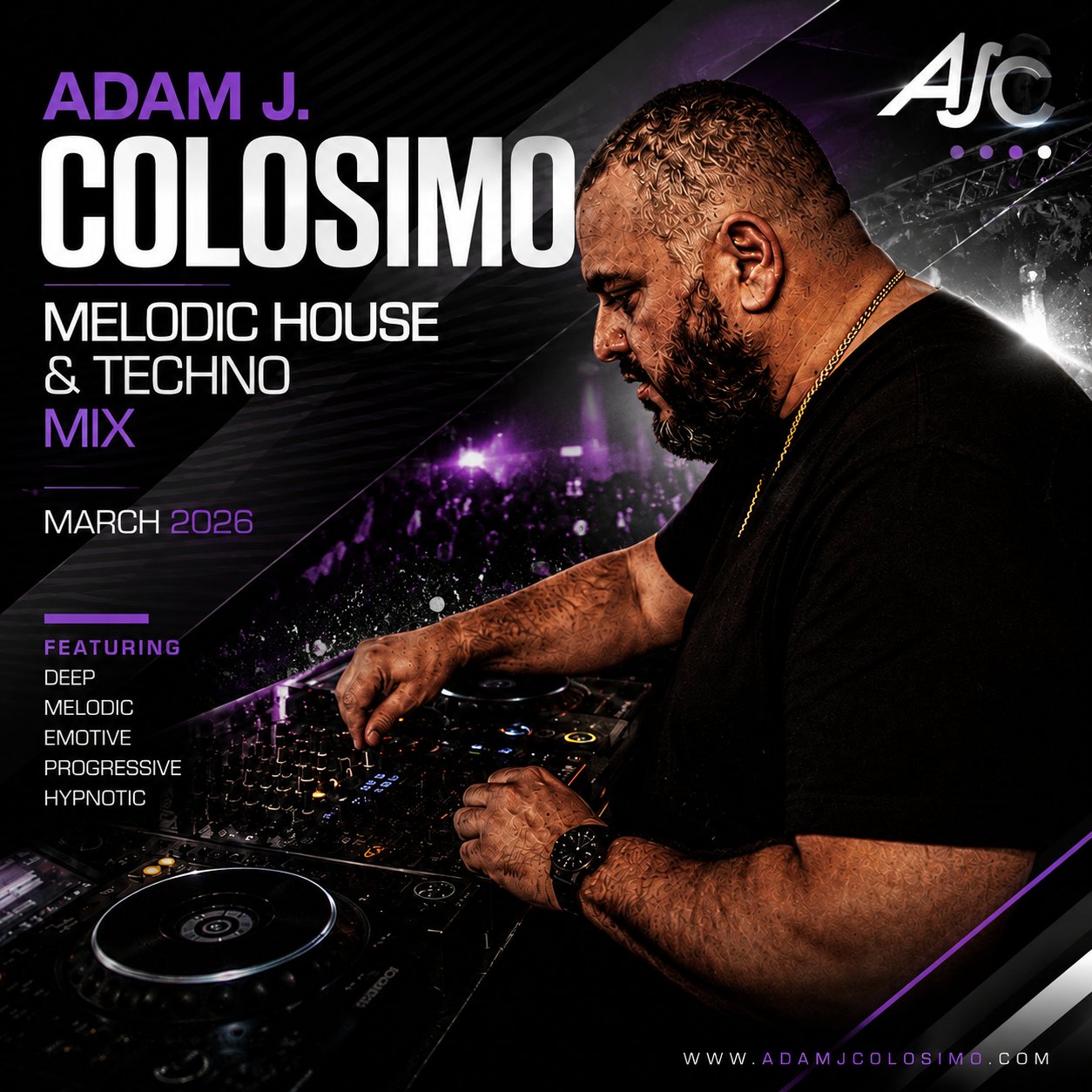 Adam J. Colosimo Melodic House & Techno Mix March 2026 cover art