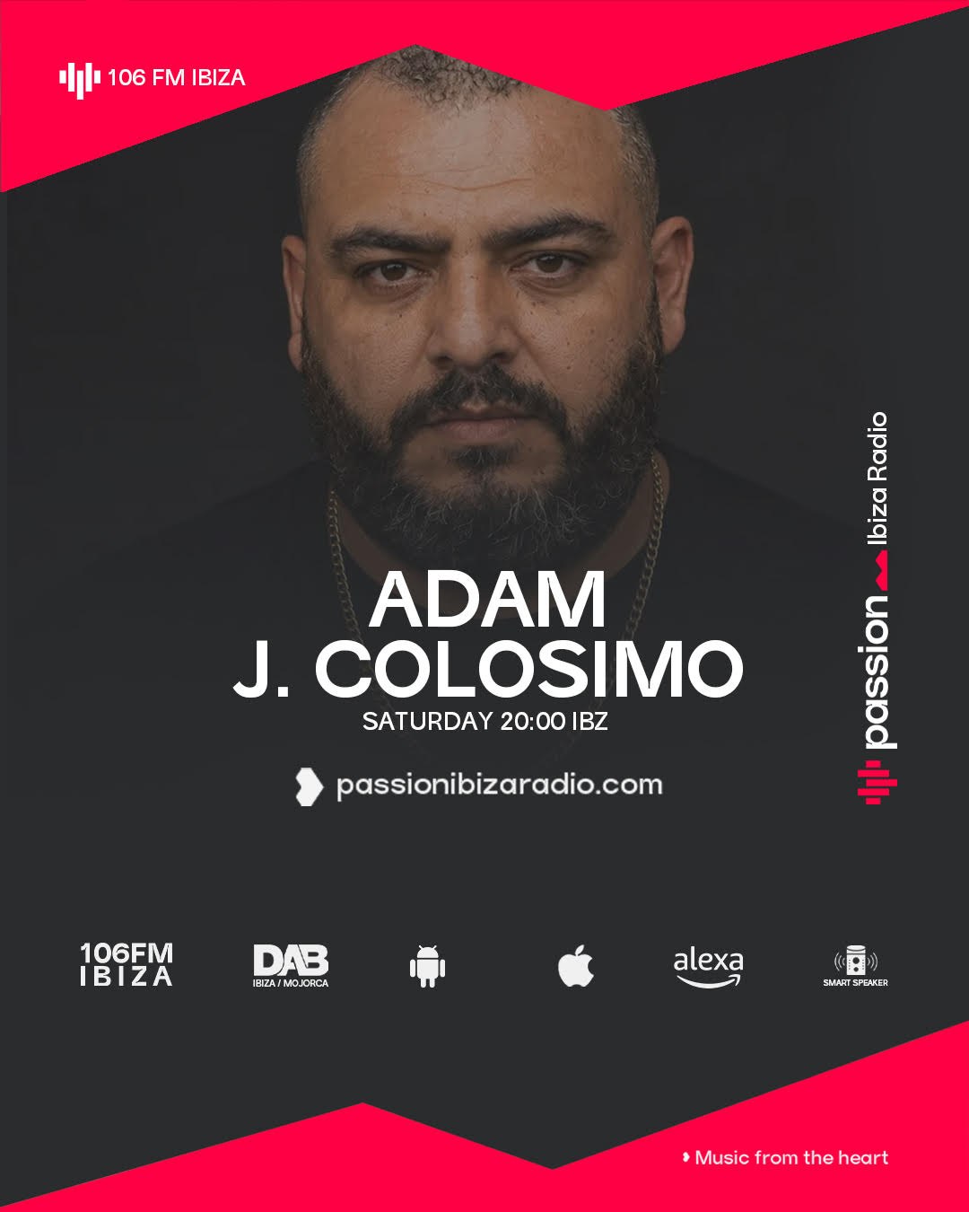 Adam J. Colosimo on Passion Ibiza Radio 106FM cover art